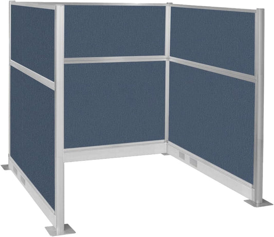 Versare Pre-Configured Hush Panel Electric Cubicle | Workstation Divider Walls | Cubicle Privacy Panels | Office Partition Walls
