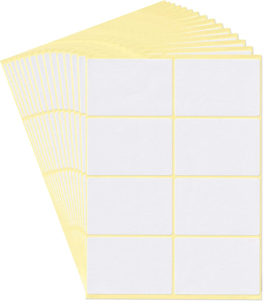 dealzEpic - Self-Adhesive Writable Blank Paper Label Stickers - 50x75mm