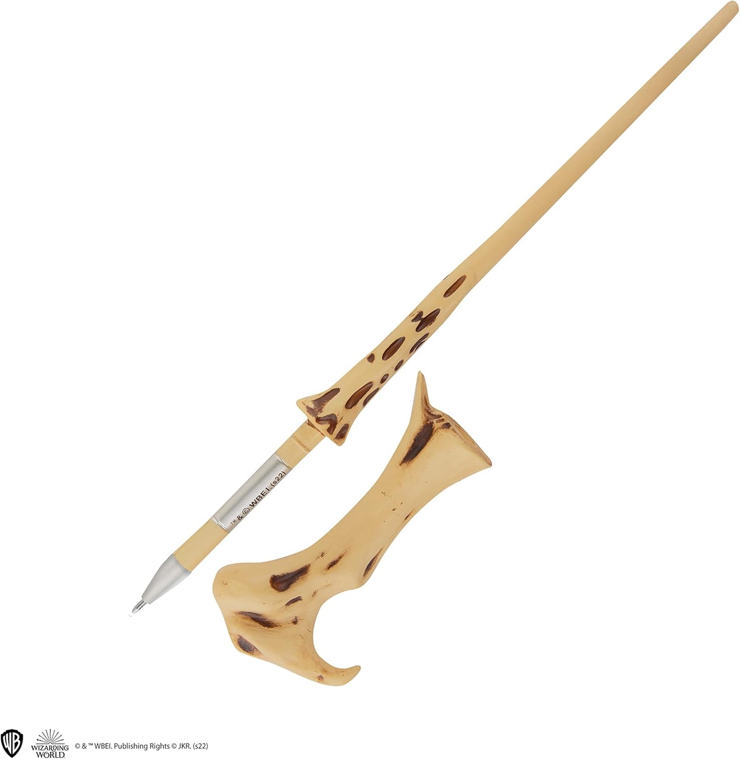 Cinereplicas Harry Potter - Voldemort Wand Pen with Stand & Lenticular Bookmark - Official License