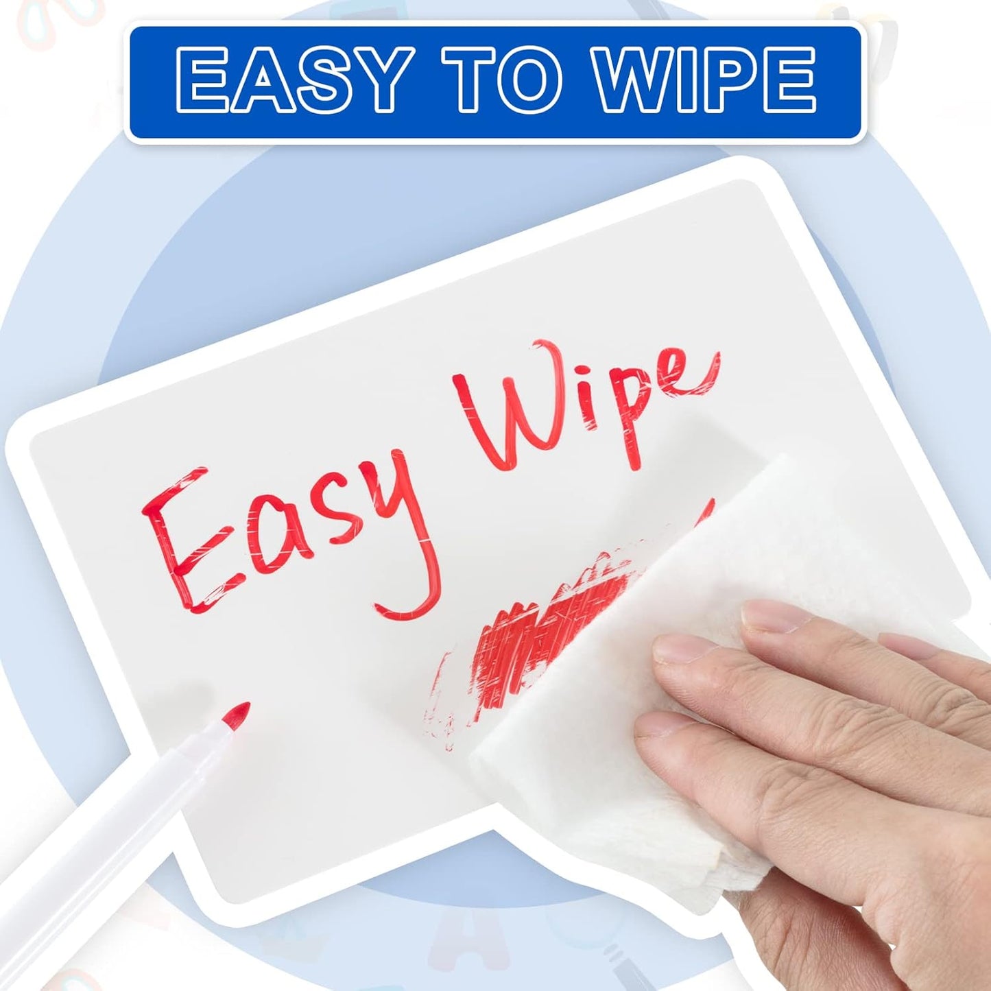 Harloon 100 Pcs Dry Erase Index Cards 5 x 8 Inch Laminated Reusable Dry Erase Note Cards Sheets for Office to Do List (White)