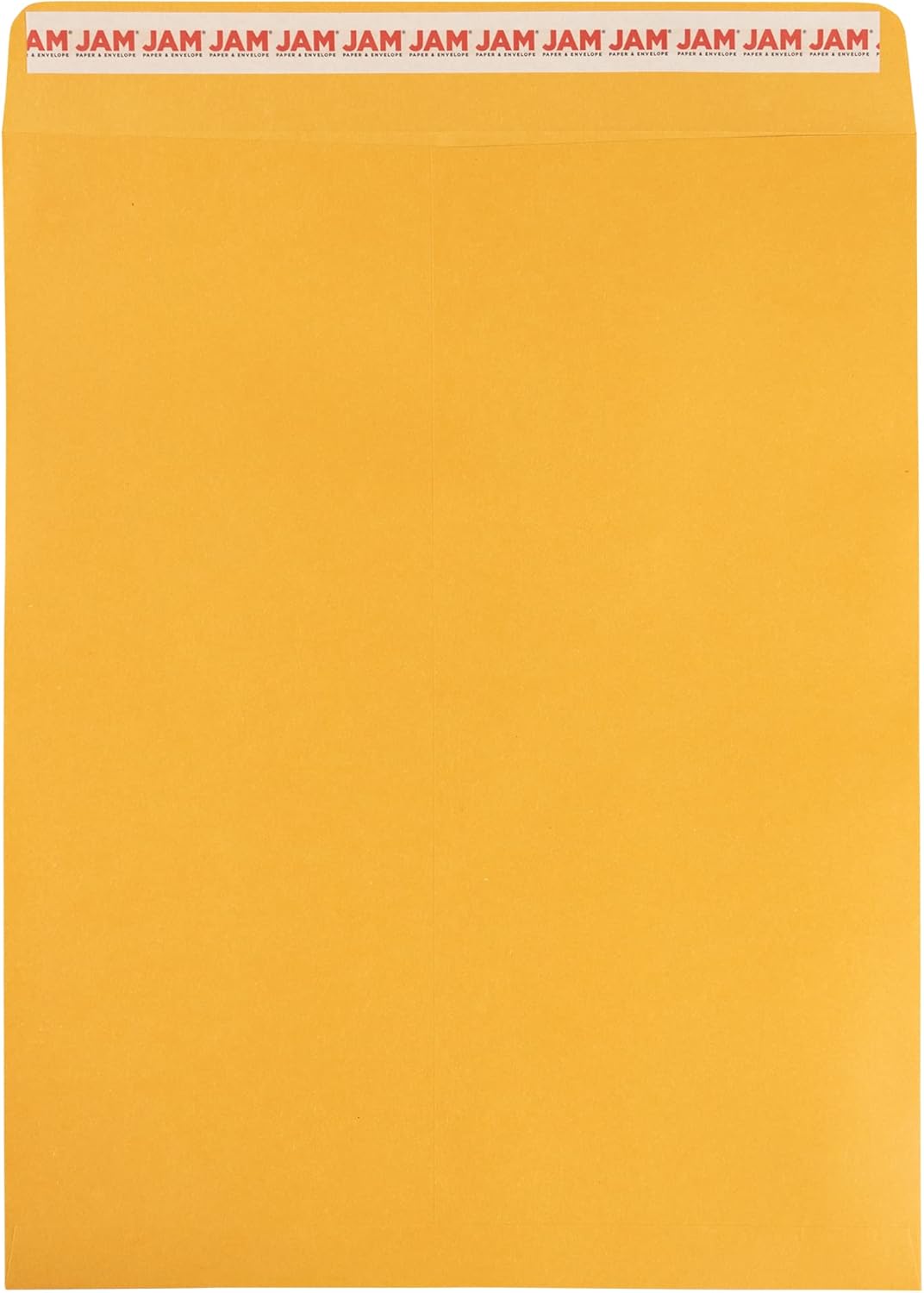 JAM PAPER 11 1/2 x 14 1/2 Open End Catalog Commercial Envelopes with Peel and Seal Closure - Brown Kraft Manila - Bulk 250/Box