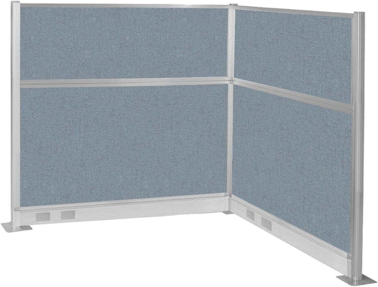 Versare Pre-Configured Hush Panel Electric Cubicle | Workstation Divider Walls | Cubicle Privacy Panels | Office Partition Walls