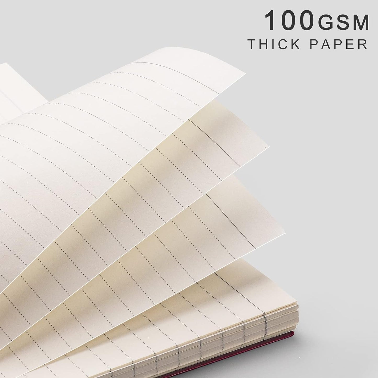 EMSHOI Lined Journal Spiral Notebook 7.48" x 10.15" - 3 Pack 480 Pages 100gsm Thick Paper, B5 Large Notebooks College Ruled, Plastic Hardcover Journals for Writing Women Men Work School Supplies