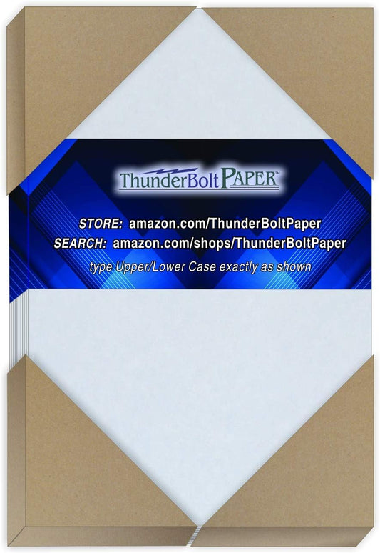 50 Blue Parchment 65lb Cover Weight Paper - 4" X 6" (4X6 Inches) Photo|Card|Frame Size - Printable Cardstock Colored Sheets Old Parchment Semblance