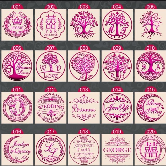 YGHM Custom Sealing Wax Stamp Logo Personalized Image Custom Sealing Wax Seal Stamp Wedding Invitation Vintage Stamp Custom