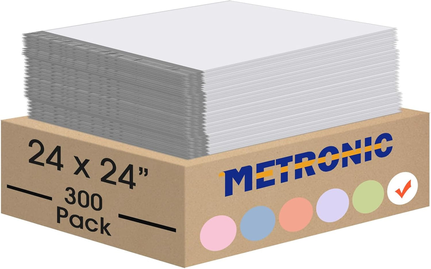 Metronic Poly Mailers 24x24 300 Pcs Large Shipping Bags for Clothing White Packaging Bags Strong Self Seal Adhesive Shipping Envelopes for Small Business Tear-resistant Mailing Bags Mailing Envelopes