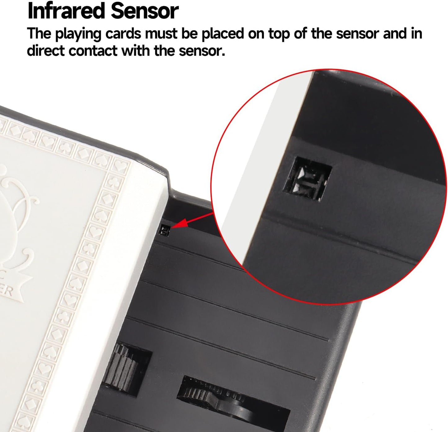 GSE Games & Sports Expert 2-Deck Casino Automatic Card Shuffler, AC/DC-Power & Battery-Operated Shuffler Machine for Playing Cards, Blackjack, Texas Hold 'em, Bridge, Poker, UNO