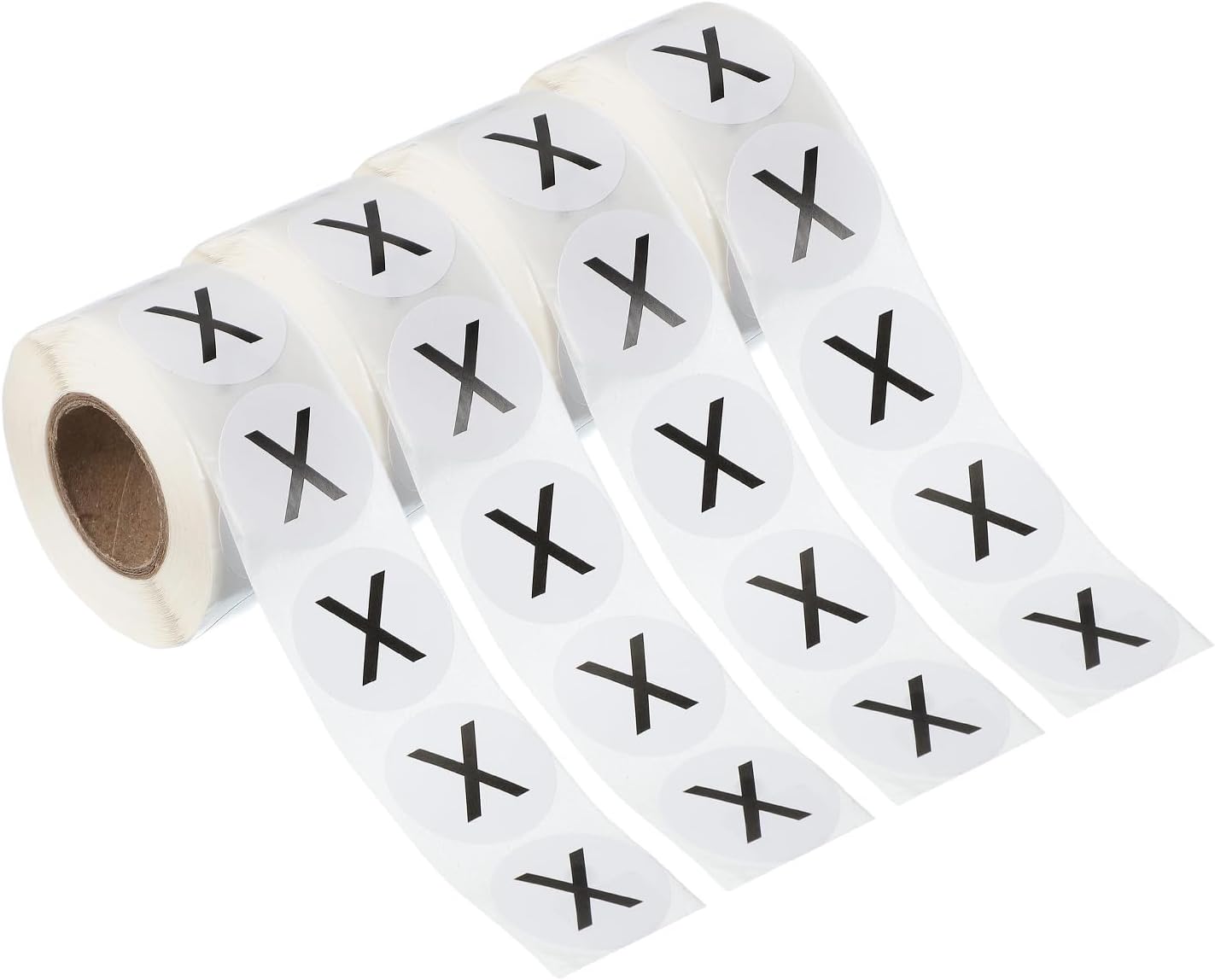 PATIKIL 1" Letter X Stickers, 4 Rolls Self-Adhesive Alphabet Round Circle Dots Labels for Organization Storage Inventory Boxes Scrapbook Craft 2000 Pcs Total