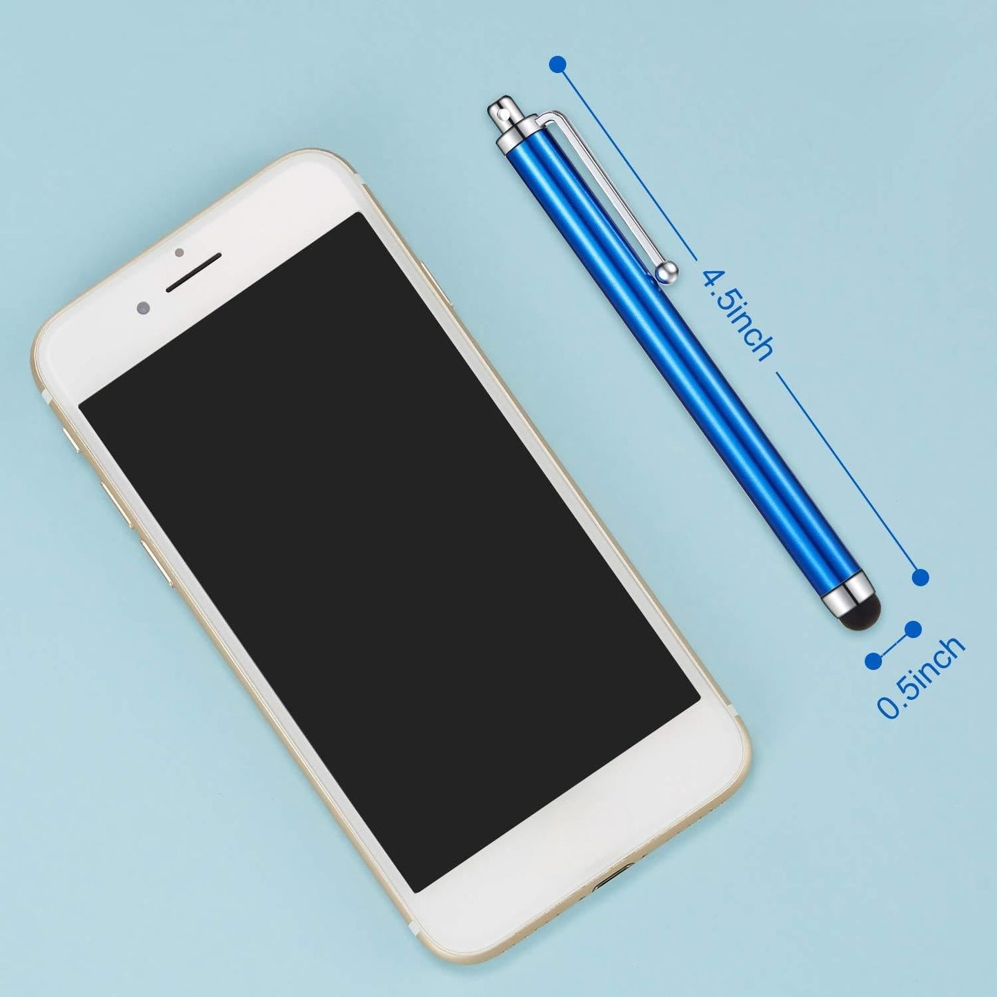 Outus 36 Pcs Stylus Pen for Universal Capacitive Touch Screens Devices, Stylus Pen Compatible with Tablet for Classroom Travel Olders Friendly(Black, Silver, Dark Blue, White)