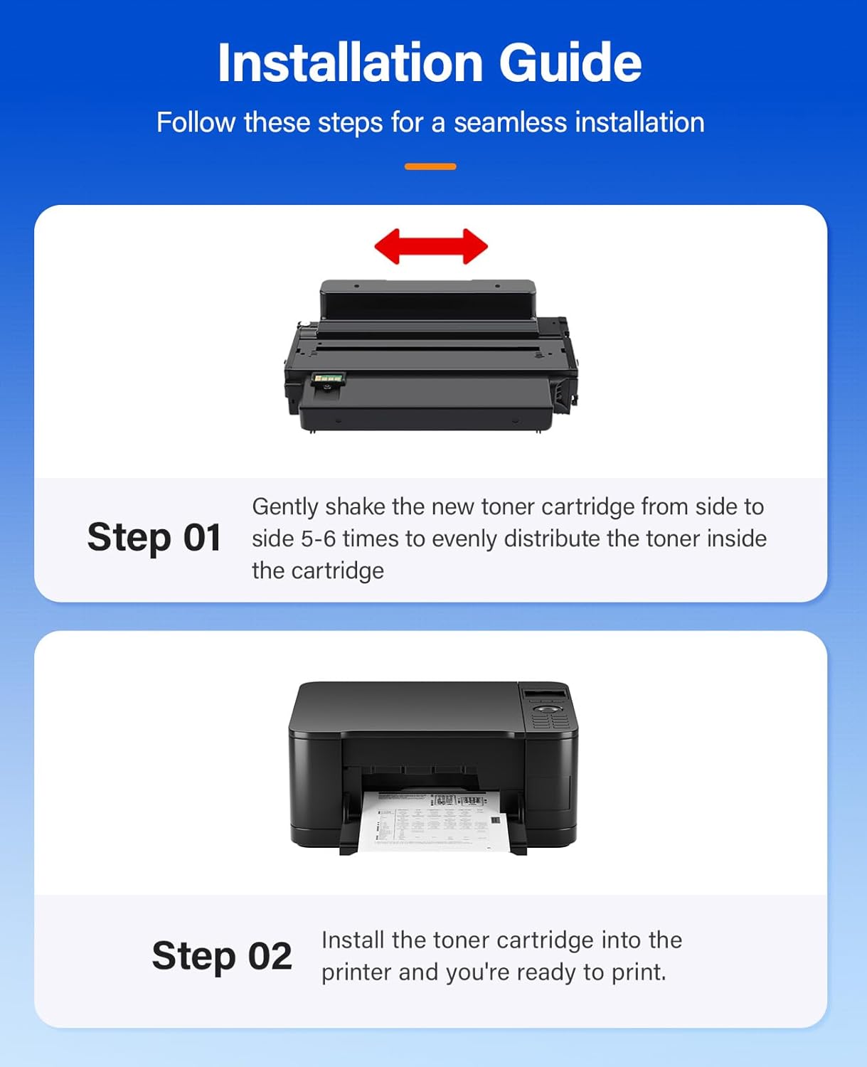Phaser 3320 Black High Capacity Toner Cartridge 106R02307 Black 1-Pack Replacement for Xerox 106R02305 106R02307 Toner Compatible with Xerox Phaser 3320 3320DNI Ink All-in-One Copier