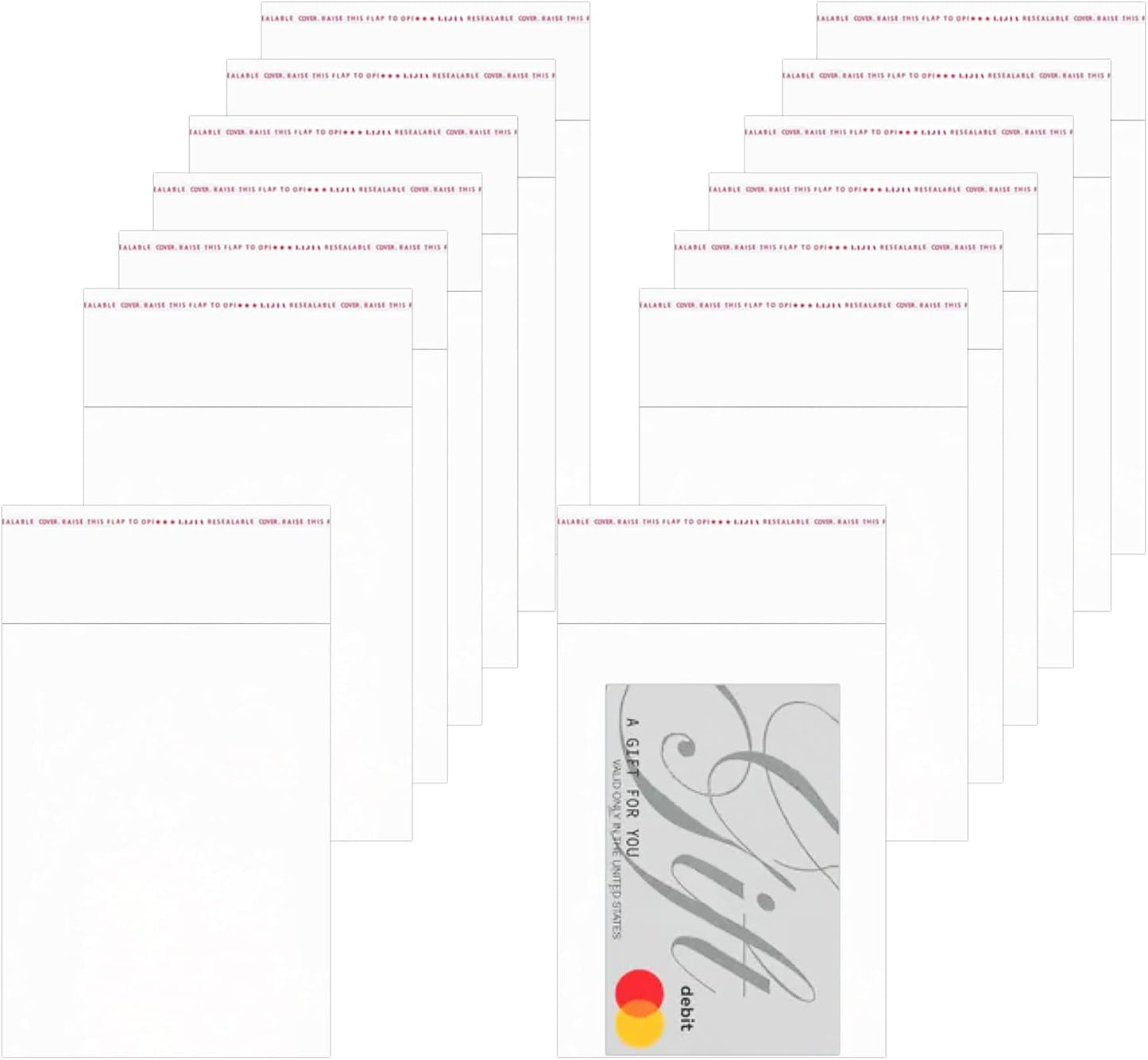 Cellophane Bags Sealable 500 Pieces Transparent Bags Self-Adhesive 8 x 10 cm Plastic Bags Cellophane Bags Cellophane Bags for Sweets Cookies Gift Packaging (9 Sizes Available)