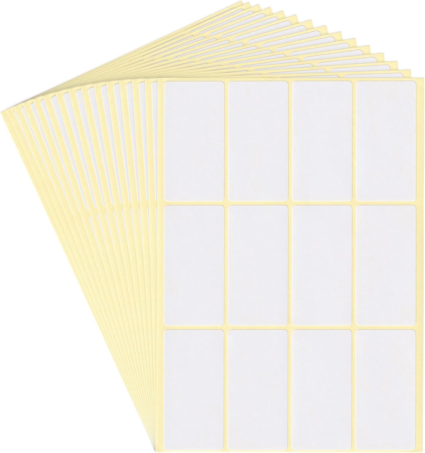 dealzEpic - Self-Adhesive Writable Blank Paper Label Stickers - 32x64mm