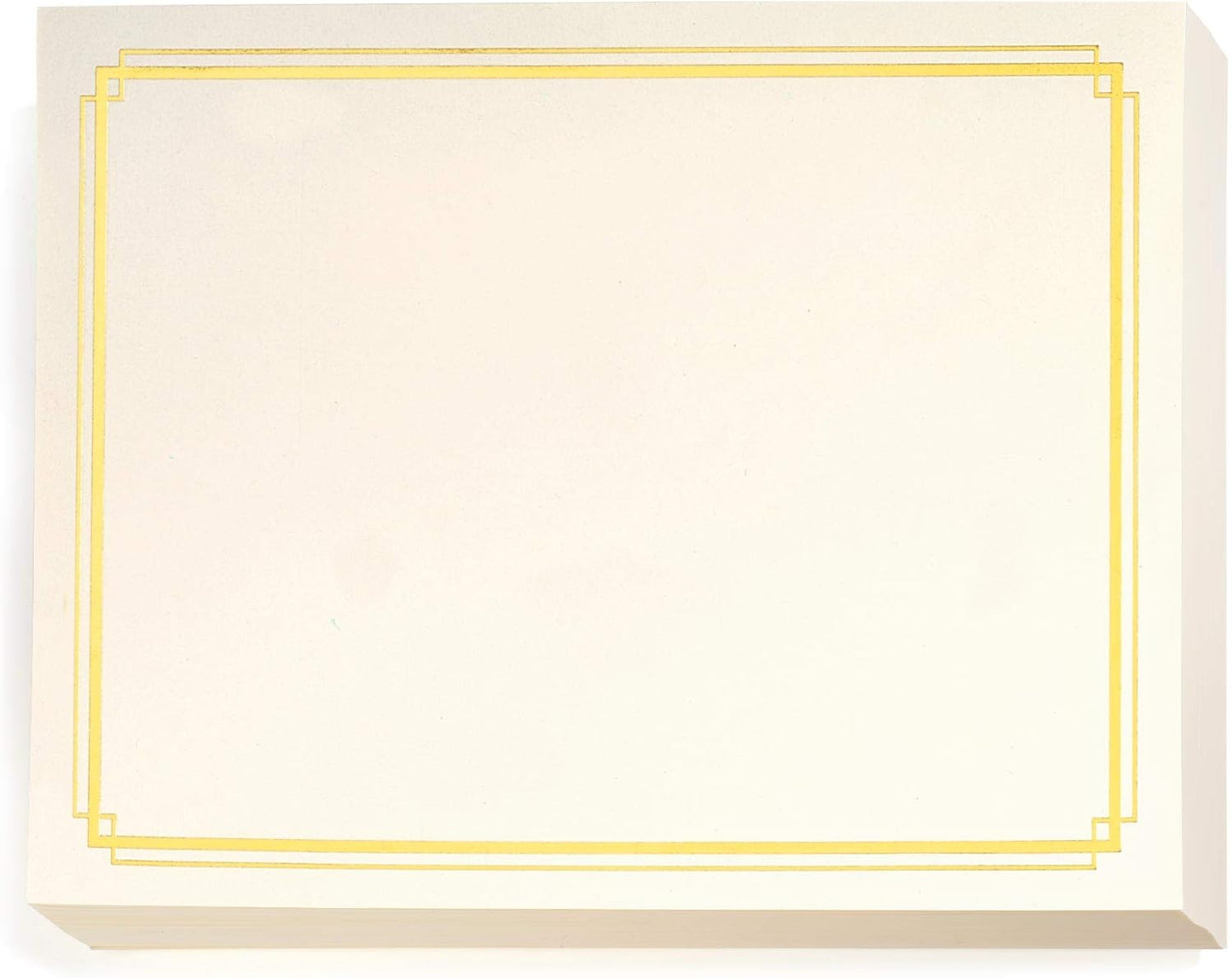 PaperDirect Foil Elegance Specialty Certificates, 50 Sheets of 38lb Cream Paper, 8½" x 11", Double Gold Foil Border, Perfect for Awards, Students, Employees, Volunteers, Course Completion, Diplomas