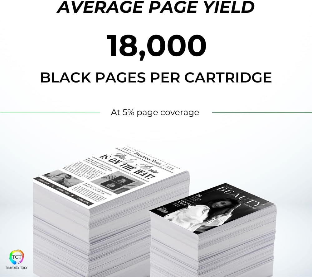 TCT TN920 Toner Cartridge - Compatible Replacement for Brother TN920 TN-920UXXL Super High Yield Works with Brother HL-L5210DN L5210DW L5210DWT L5215DW DCP-L5510DN Printers (18,000 Pages)