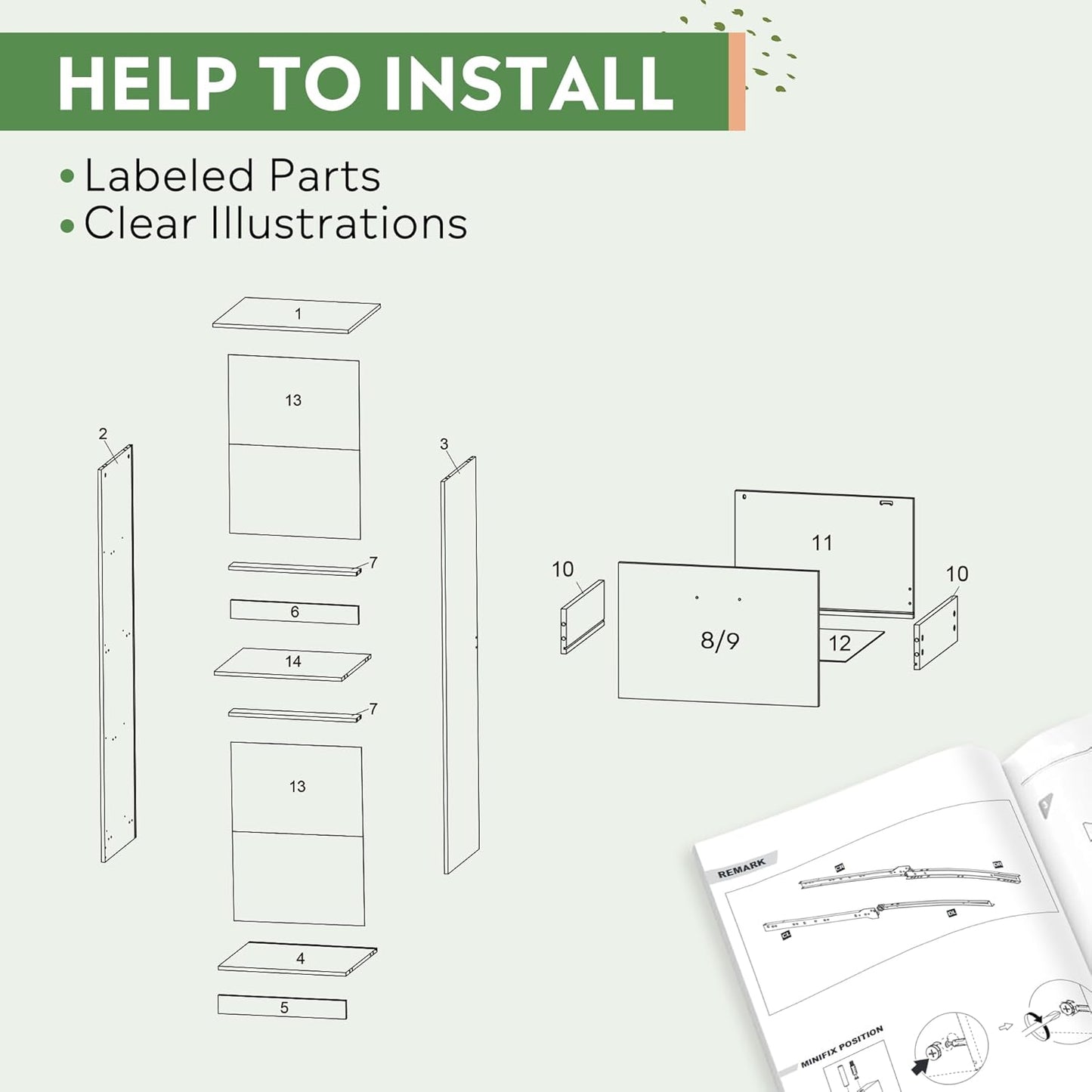 DEVAISE 4 Drawer File Cabinet with Lock, Vertical Filing Cabinet for A4/Letter Size Files, Wood Storage Organizer for Home Office, Black