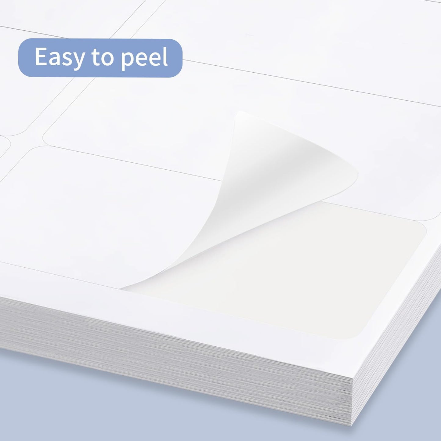 8.5"×11" Address Labels 600 Labels Sticker Paper for Laser/Inkjet Printer, 1" x 2-5/8" mailing Label- White