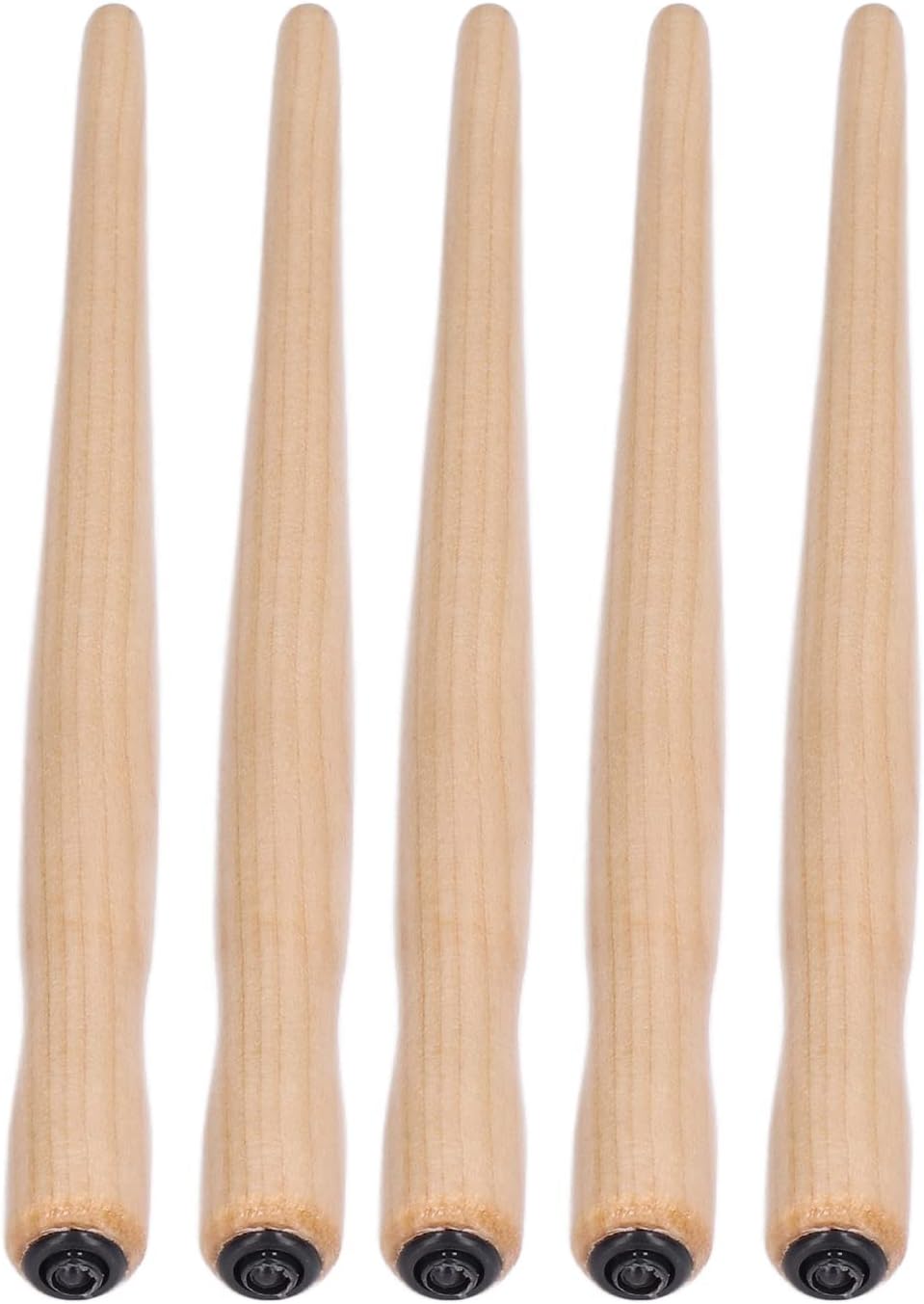 Cunyuer Dip Pen Nib Holder, 5PCS Sandalwood Professional Nib Holder for Cartoon Calligraphy Painting Writing (Wood Color)