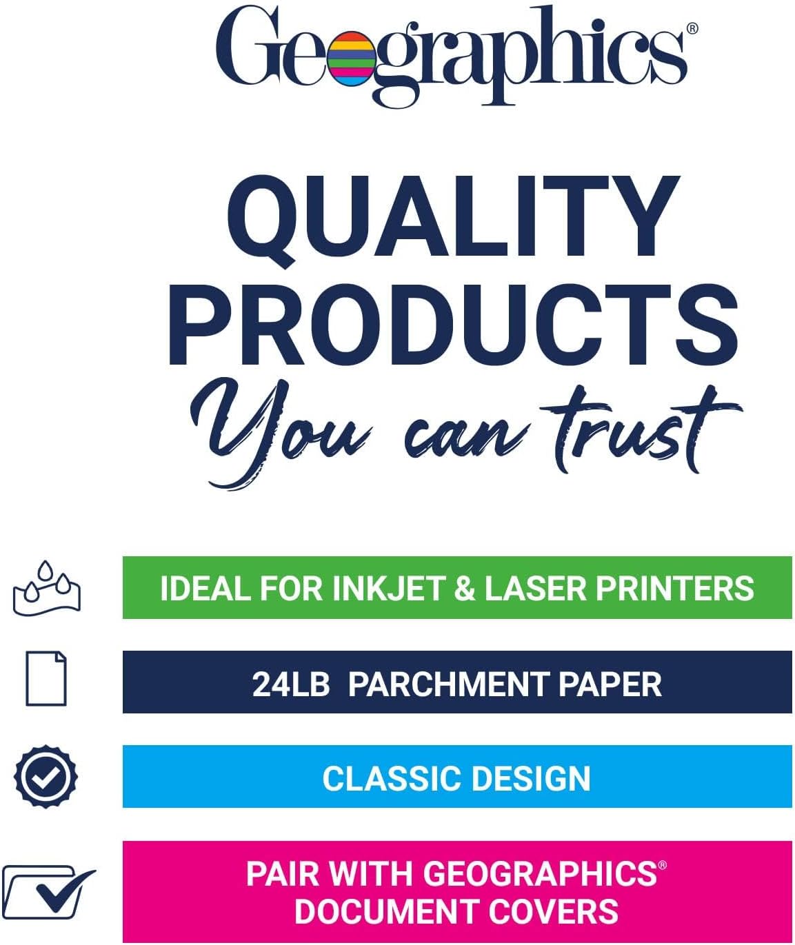 Recycled Blank Parchment Certificate Paper, 8.5 x 11, Optima Green with Gold Foil, Pack of 100 - Certificate Paper for Printing - Ideal Cardstock for Printers