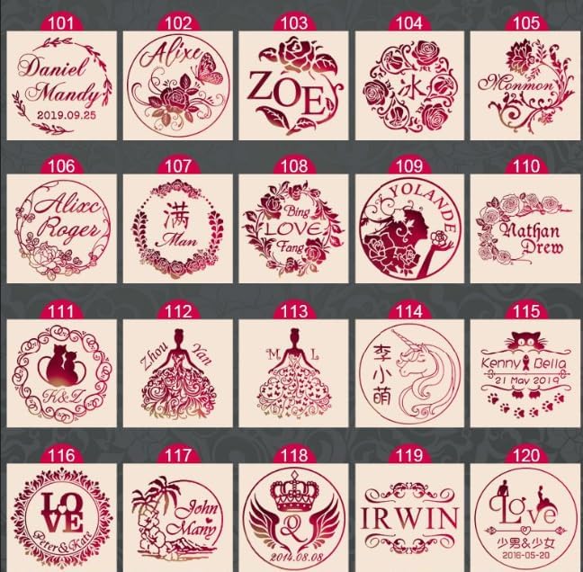 YGHM Vintage Custom Seal Wax Stamp - Personalized Logo/Image Design, Perfect for Wedding Invitations, Envelopes & Hand Crafts