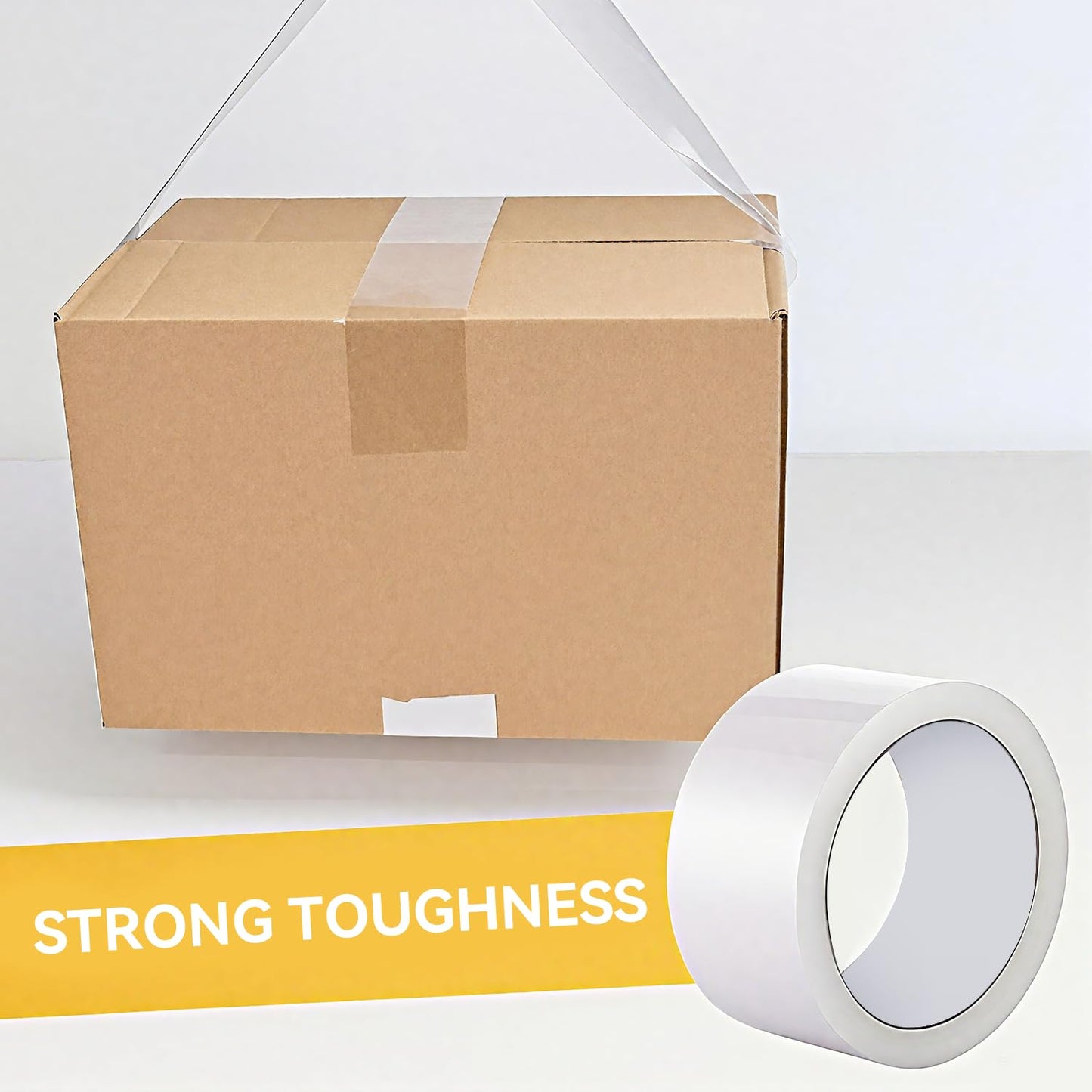 Clear Packing Tape Refills 6 Rolls, Total 660 yd., Heavy Duty Shipping Tape, Each 2 inch x 110 Yards x 2 mil Thick for Shipping, Packaging, Sealing and Moving