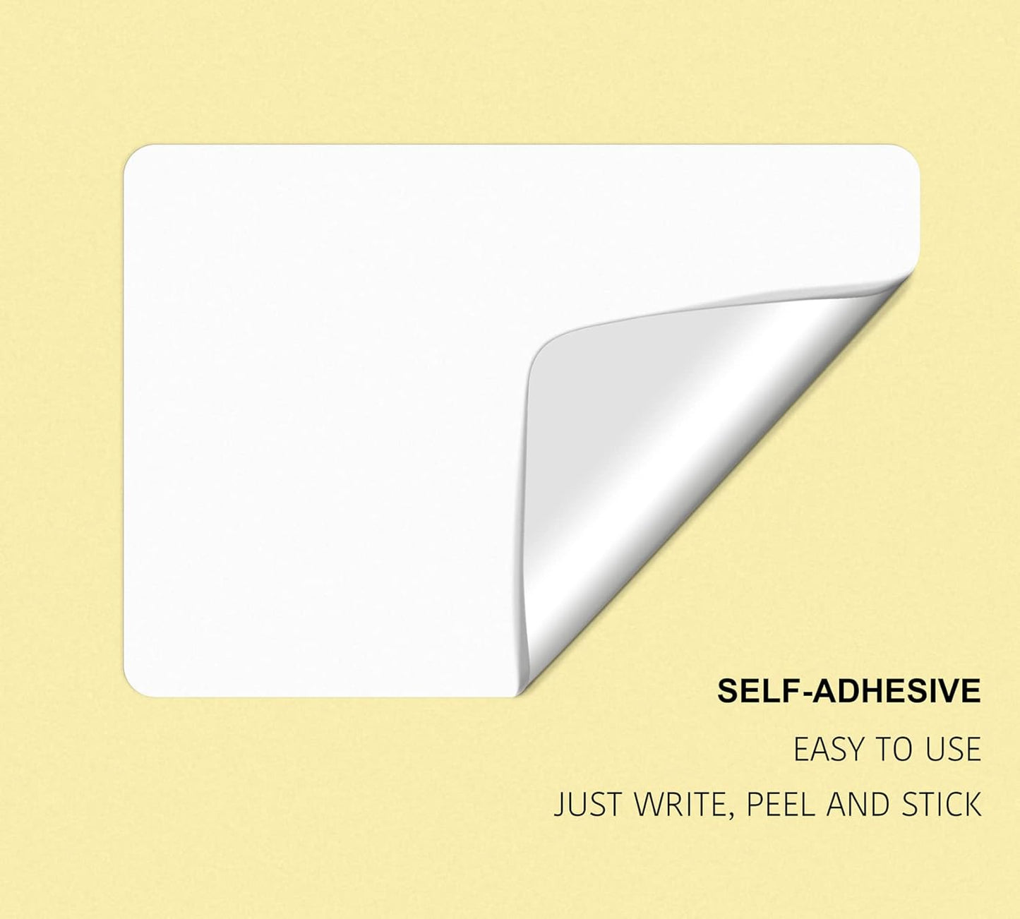 dealzEpic - Self-Adhesive Writable Blank Paper Label Stickers - 50x75mm