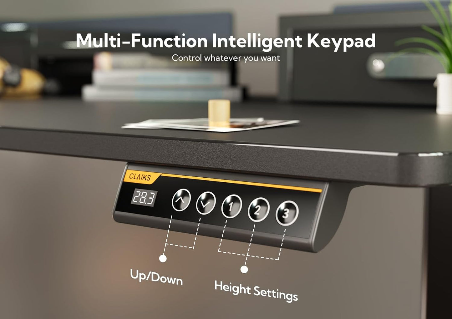 YDN Standing Desk with Drawers, 63 Inch Standing Desk Adjustable Height, Adjustable Electric Stand Up Sit Stand Small with Storage and Shelf, Black