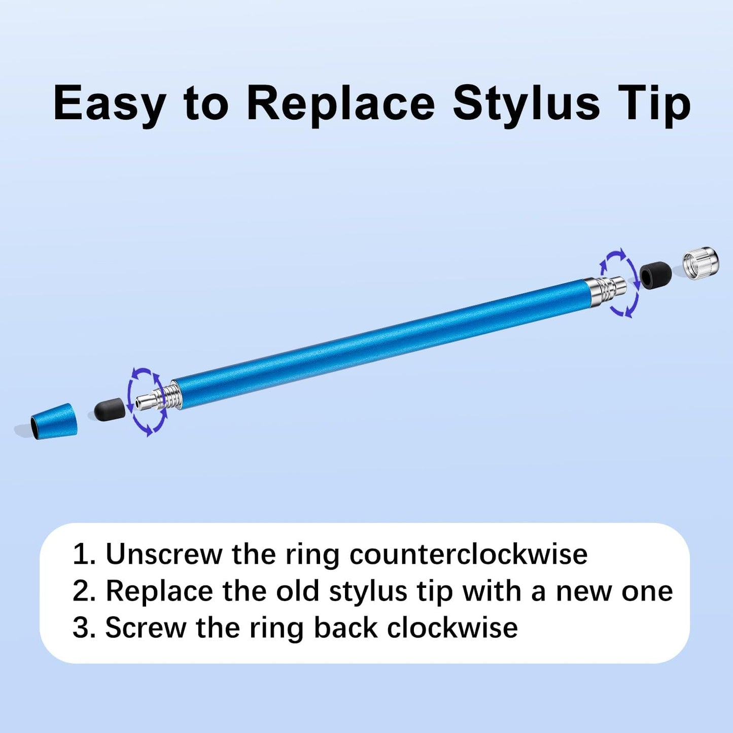 ChaoQ Stylus Pen for Touchscreen, 6pcs High Sensitivity and Precision Stylus Pen for iPad iPhone Android and All Touch Screens