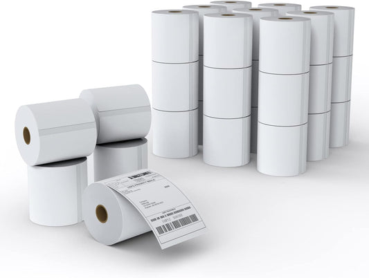 MFLABEL 32 Rolls of 450 Counts, 4x6 Shipping Labels, Mailing Postage Labels for Zebra 2844 ZP-450 ZP-500 ZP-505
