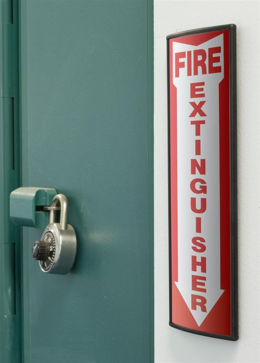 Set of 5, Office Sign Holders for Wall Mount, Curved Name Plate Frames for 3"w x 8"h Signage, Includes Double-Sided Adhesive for Mounting - Aluminum, Black