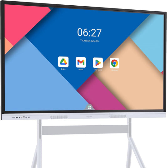 4K Smart Board - Google EDLA-Certified Interactive Whiteboard, Android 14 OS, 50-Point Touch, Wireless Casting - Digital Whiteboard for Classrooms & Hybrid Offices (Android, 55 Inch)
