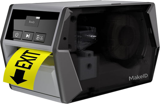 Makeid D50 Industrial Label Printer, Desktop Label Maker 2" Print Head, Mobile APP & PC Editor Compatible, 2600mAh Li-ion Battery, Come with 1.97" W x 26.24ft L Label Heavy-Duty Labeler for Job Sites