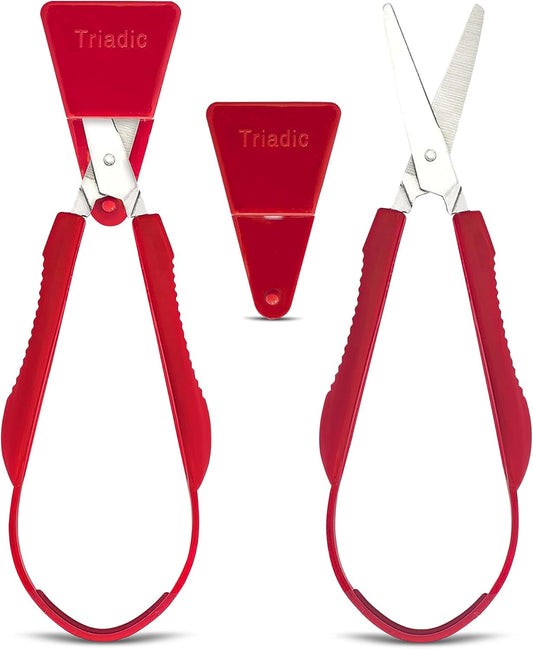Loop Scissors for Kids with Safety Shield, Right or Left Handed for Preschools, Schools, Classrooms, Adaptive and Special Needs Children (4)