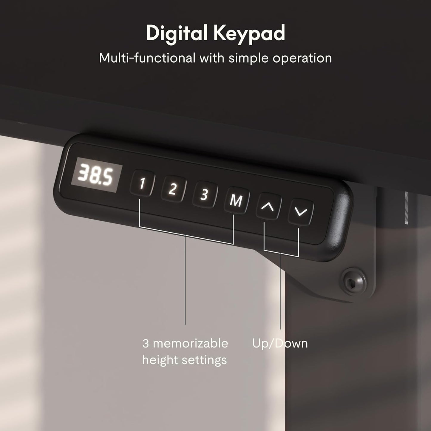 FLEXISPOT4 Legs Standing Desk 78 x 32 Inch Electric Adjustable Height Desk with Splice Board Home Office Sit Stand Up Desk, Black Top + Black Frame