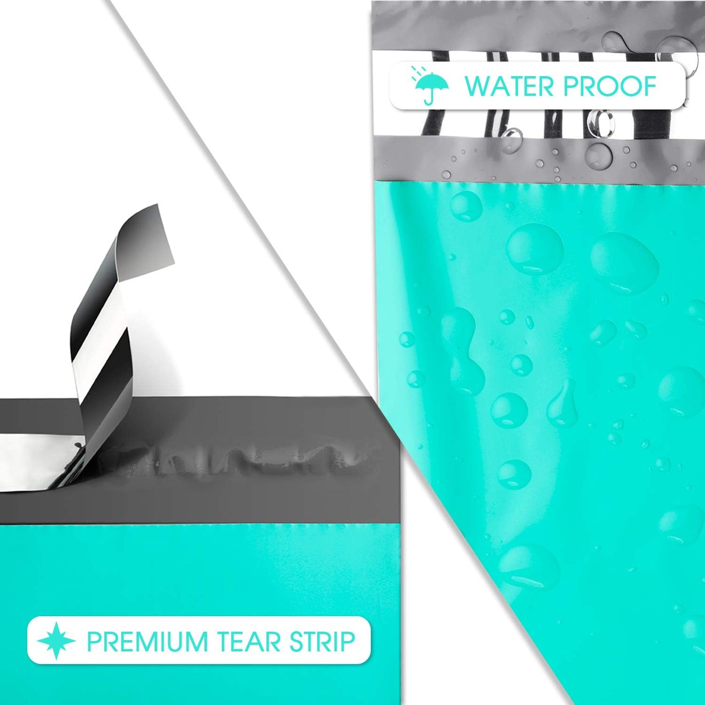 Metronic Teal Poly Mailers 14.5x19 Large Poly Mailers 100 Pack Self-Seal Shipping Bags, Packaging Bags, Shipping Envelopes, Packaging for Small Business, Boutique, Clothing