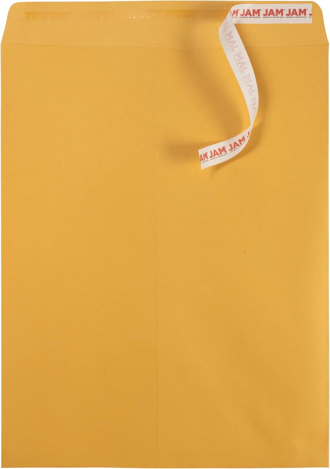 JAM PAPER 12 x 15 1/2 Open End Catalog Recycled Envelopes with Peel and Seal Closure - Brown Kraft - Bulk 250/Box