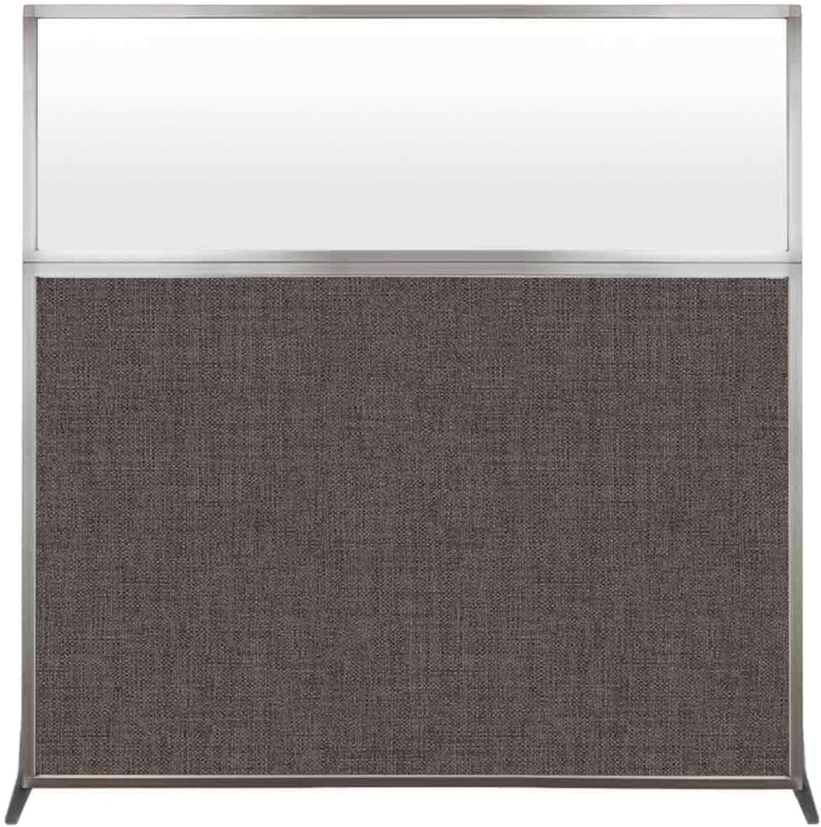 Versare Hush Screen Portable Room Divider | Workstation Wall Divider | Freestanding Privacy Hush Panels | Frosted Windows | Fabric Office Divider Screen | Great for Room Separation