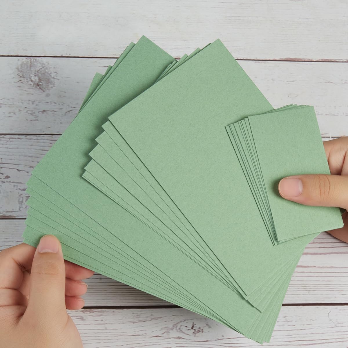 50 Sheets Blank Cardstock Paper 250 GSM Thick Heavy Cards Stock for DIY Art Projects, Card Making, Postcards, Greeting Cards, Birthday Party, Wedding Invitation (Sage-Green, 5x7 inches)