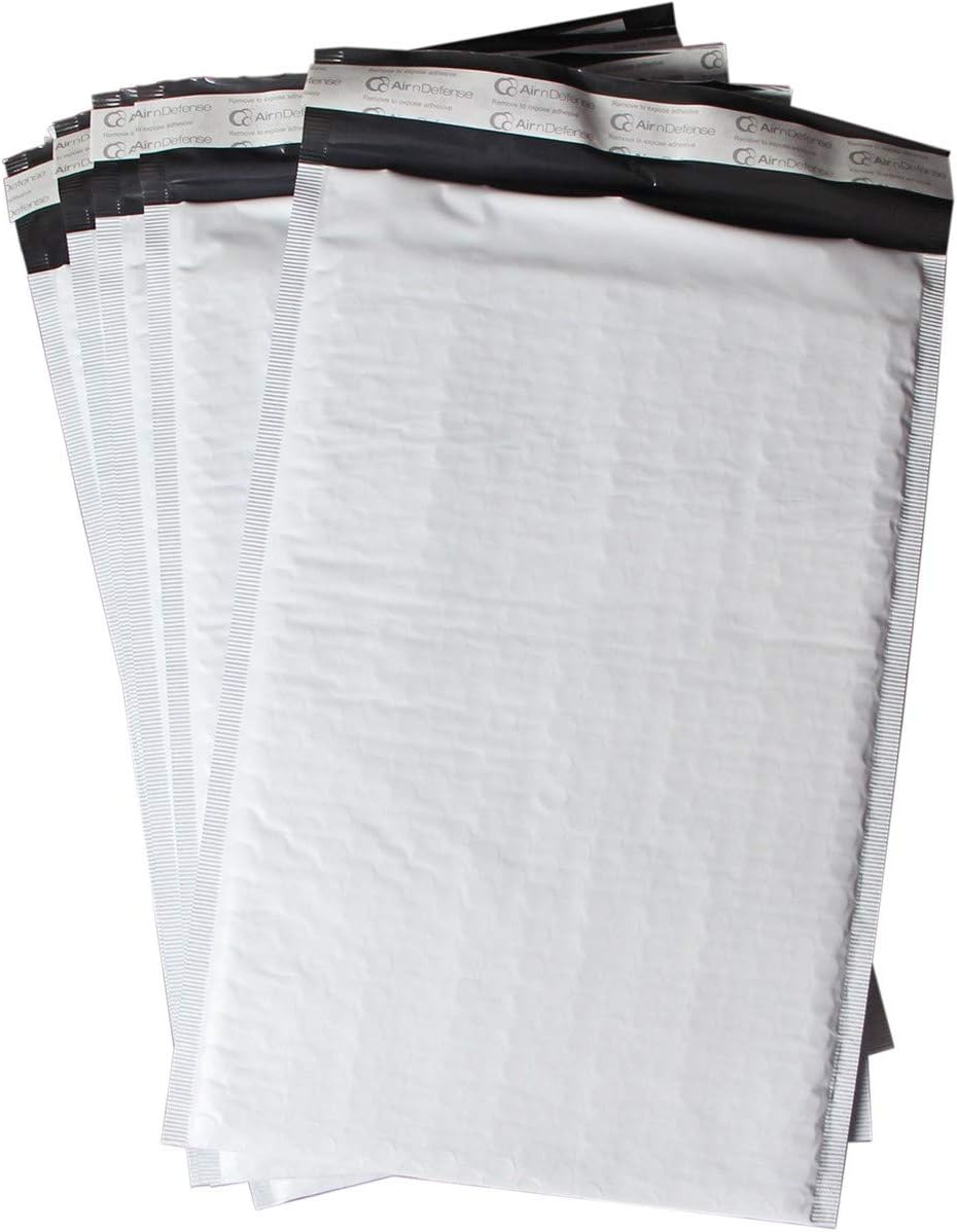 50/100/200/300/400/500 pcs #6 12.5x19 Poly Bubble Padded Envelopes Mailers Shipping Bags AirnDefense (100)