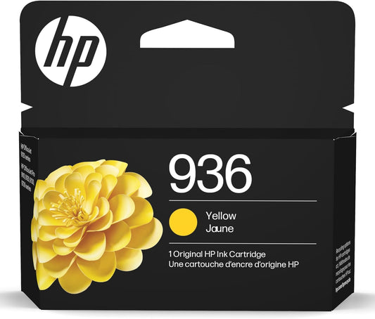 HP 936 Yellow Ink Cartridge | Works OfficeJet 9120 Series, OfficeJet Pro 9110, 9120, 9130 Series, OfficeJet Pro Wide Format 9730 Series | Eligible for Instant Ink | 4S6V1LN