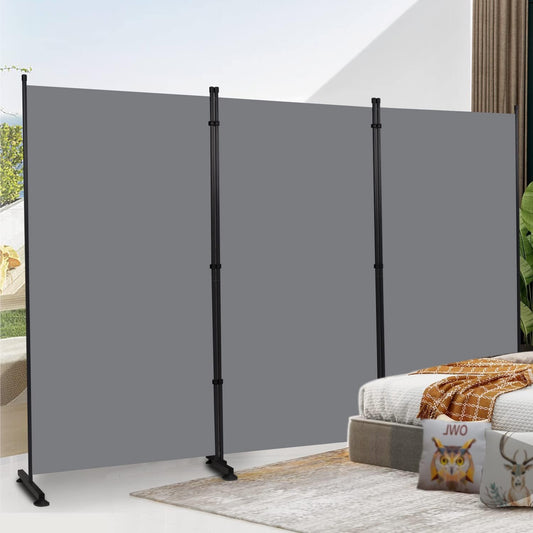 Room Divider 6ft Room Dividers and Folding Privacy Screens, 3 Panel Partition Room Divider Fabric Panel, Indoor Wall Divider for Room Separation Freestanding Space Separators for Bedroom Office Studio