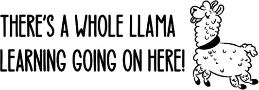 Whole Llama Learning Xtra Wide Self-Inking Stamps | 49 Classroom & Library Stamp Designs | Fun Phrases | Grading Made Easy