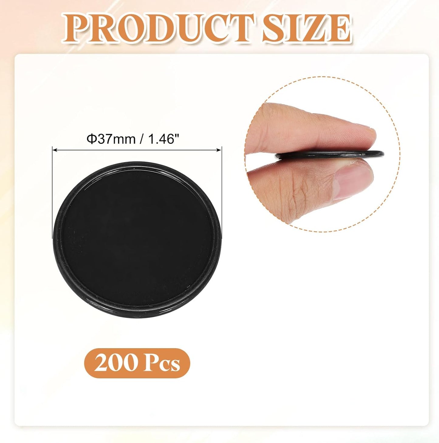 uxcell Plastic Poker Chips, Learning Counters Counting Counters Disk Marker Opaque Game Token for Game Play Math Counting