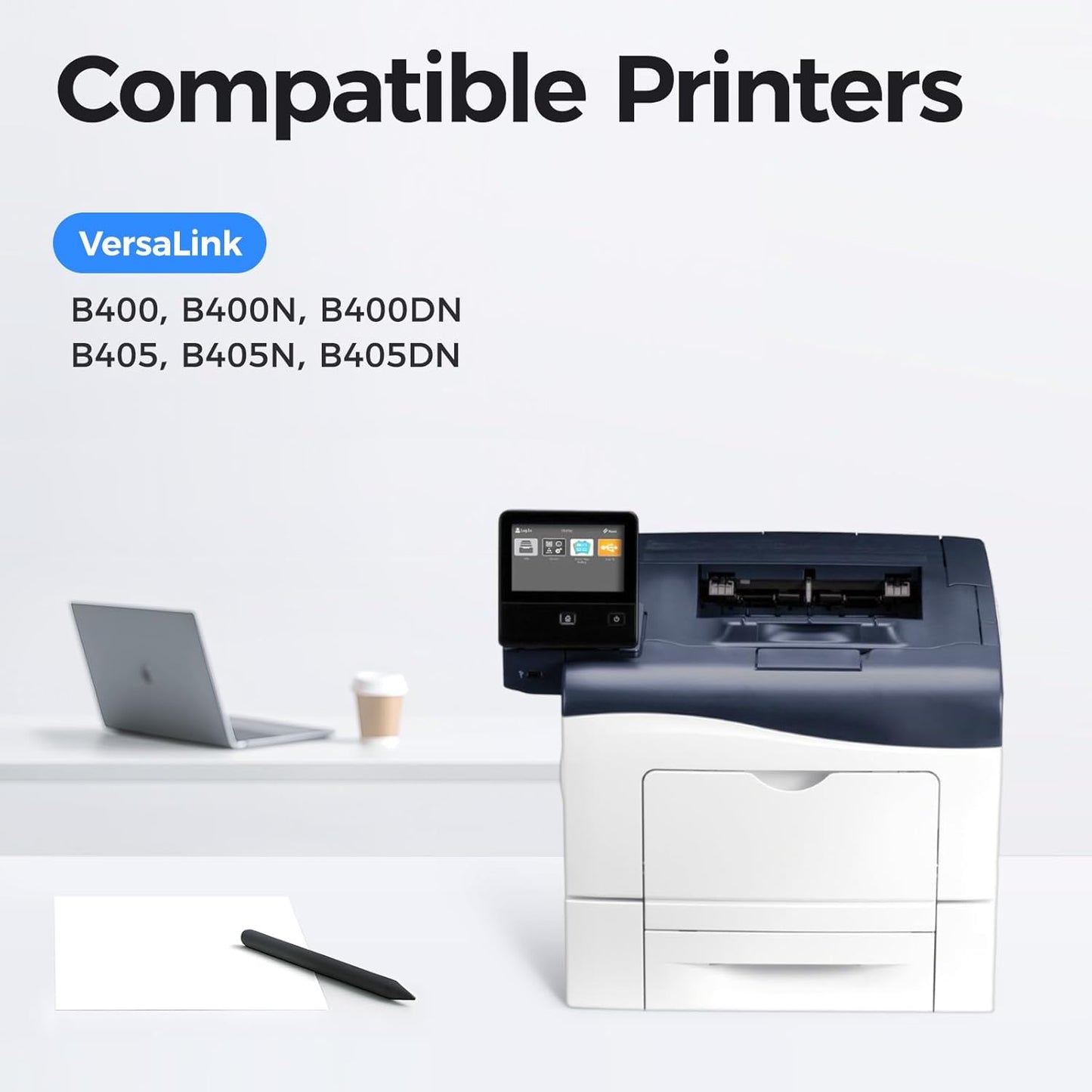 B400 B405 Black High Capacity Toner Cartridge 2-Pack Replacement for Xerox 106R03582 106R03584 Toner Compatible with Xerox VersaLink B400 B405 B400N B400DN B405N B405DN Printer Ink All-in-One Copier