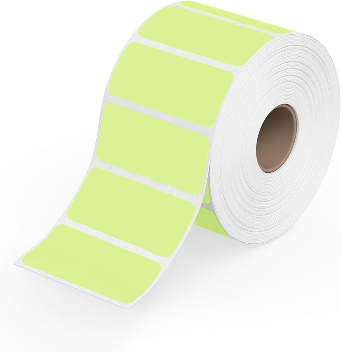 Rollo Direct Thermal 2x1 Sticker Labels - Roll of 1,000 Green Thermal Labels - Multi-Purpose Thermal Printer Stickers