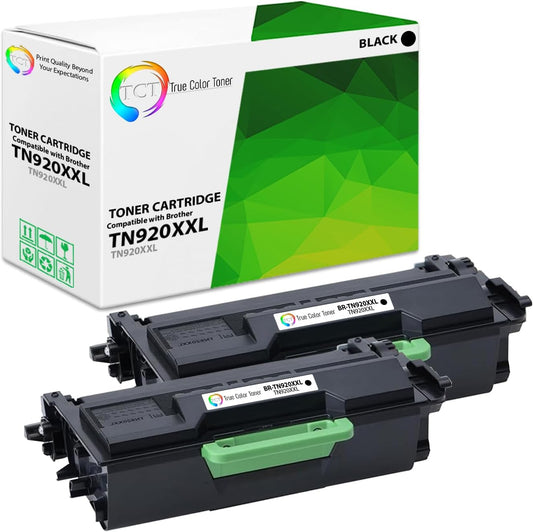 TCT TN920 Toner Cartridge 2 Pack - Compatible Replacement for Brother TN-920XXL Extra High Yield Works with Brother HL-L5210DN L5210DW L5210DWT L5215DW DCP-L5510DN Printers (11,000 Pages)
