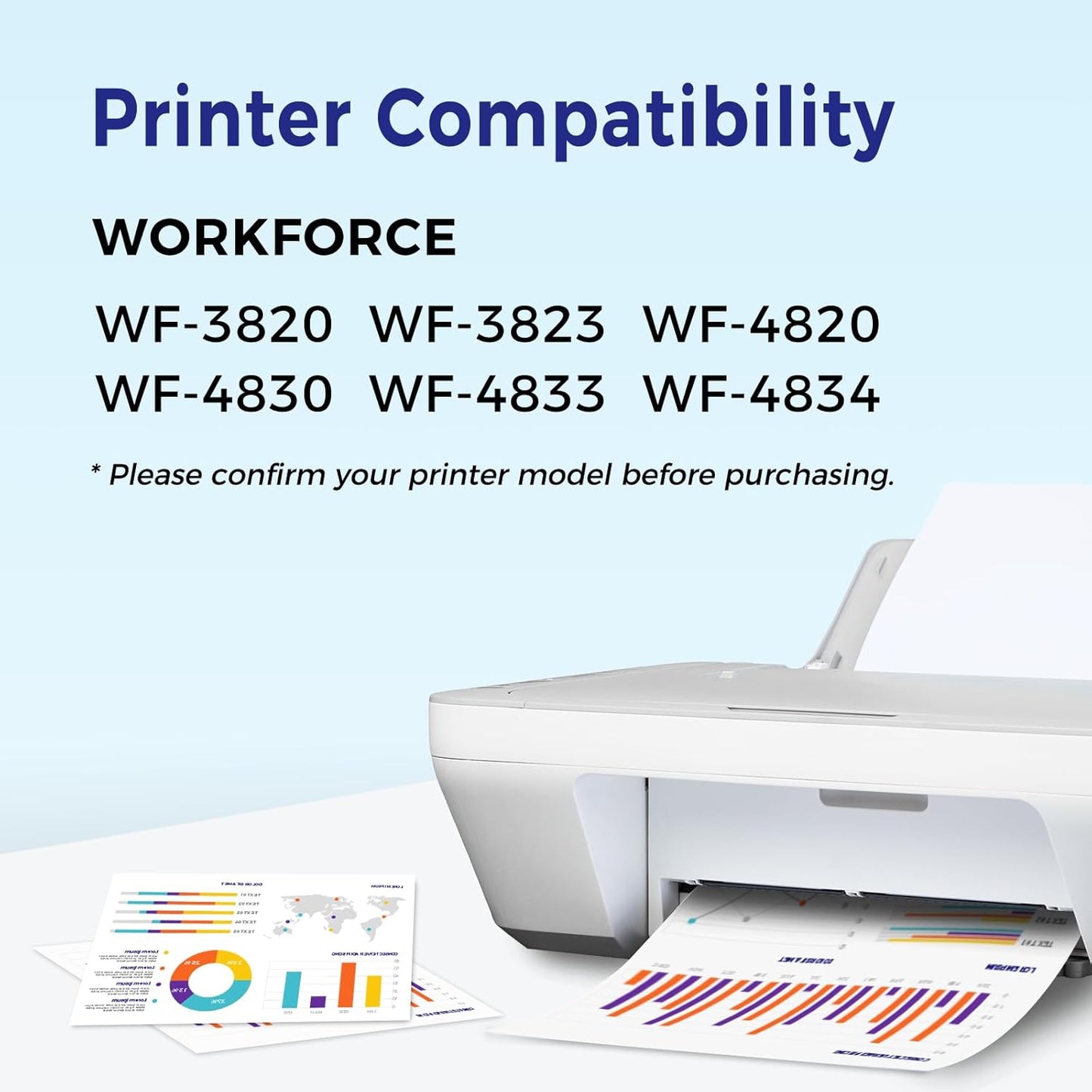 822XL Ink Cartridges Combo Pack Remanufactured Replacement for Epson 822 Ink Cartridge 822 XL T822XL for Workforce Pro WF-3820 WF-3823 WF-4820 WF-4830 WF-4833 WF-4834 Printers Ink (4 Pack)