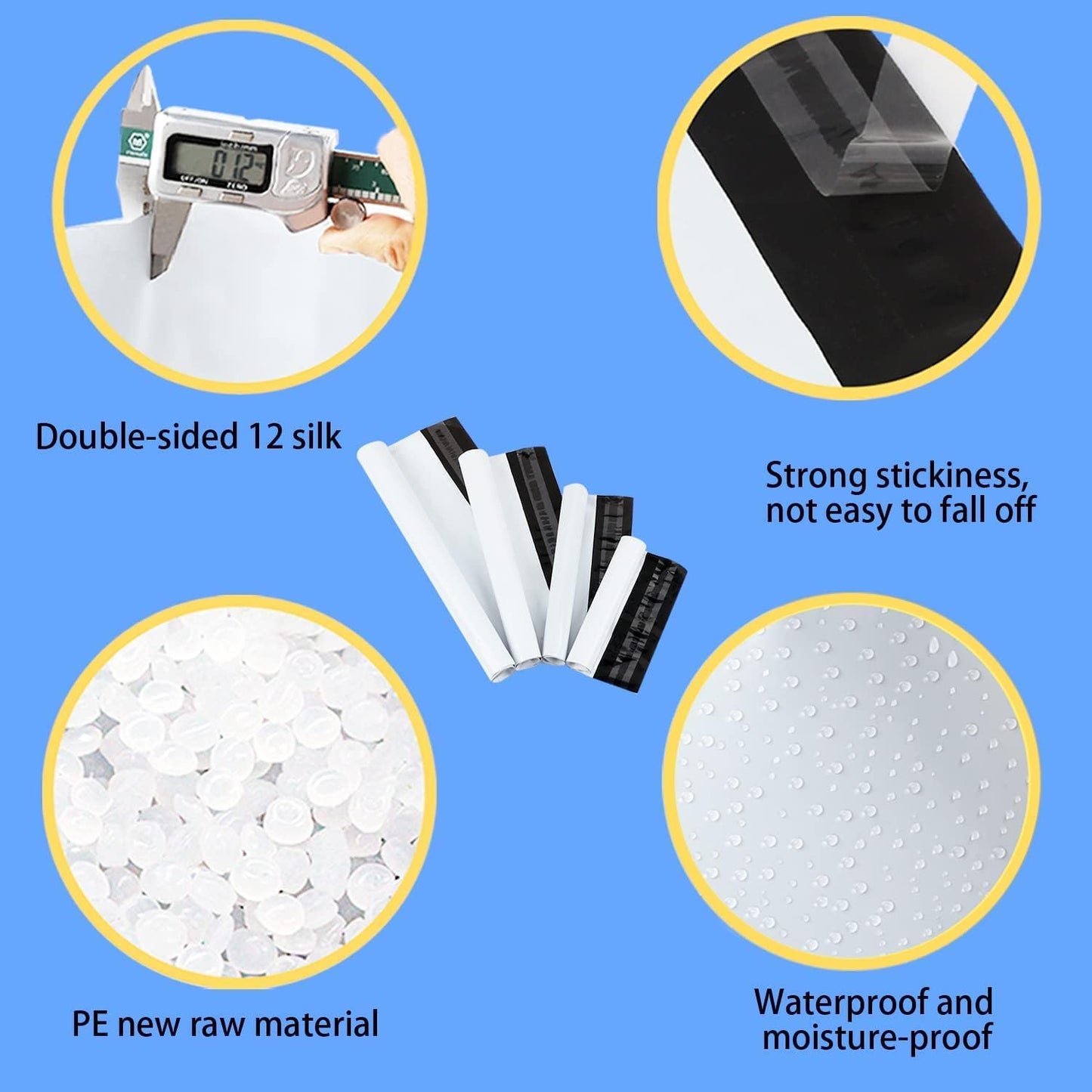 newlng Poly Mailers Shipping Bags Mailing bags-300pcs 10x13"/250x350mm White Shipping Envelopes Self-sealing Adhesive Waterproof and Tear-Proof Packaging Bags poly bag for Clothing Books Gift