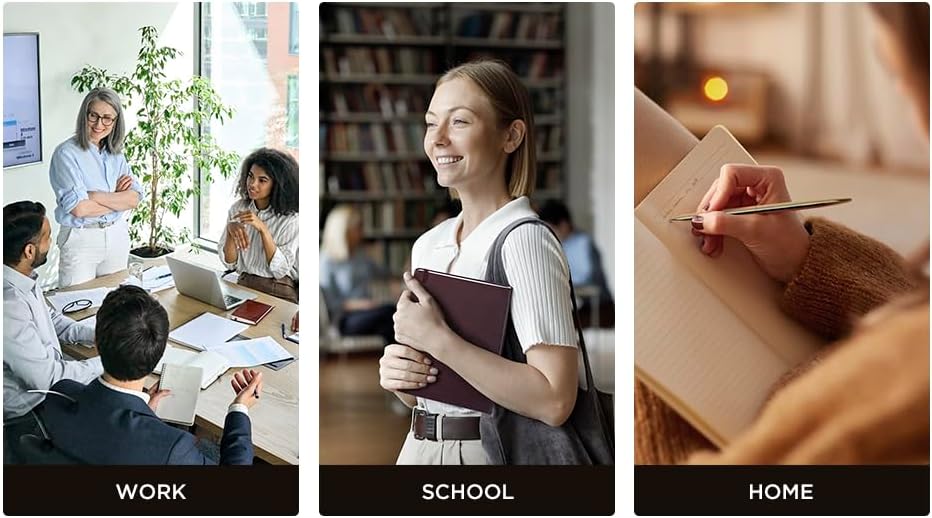 &And Per Se Lined Journal Notebook, 160 Pages, A5 5.7 x 8 inches College Ruled Thick Paper Notebook Journals for Writing, Hardcover Notebooks for Women Men Office School (1 Pack, Green)