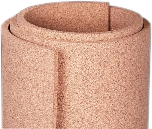 Manton Cork Premium Cork Roll - 4' x 4' x 1/2", 100% Natural Facing Grade Material for Bulletin Boards, Decorative Photo and Message Push Pin Displays - Perfect for Home, School, and Office