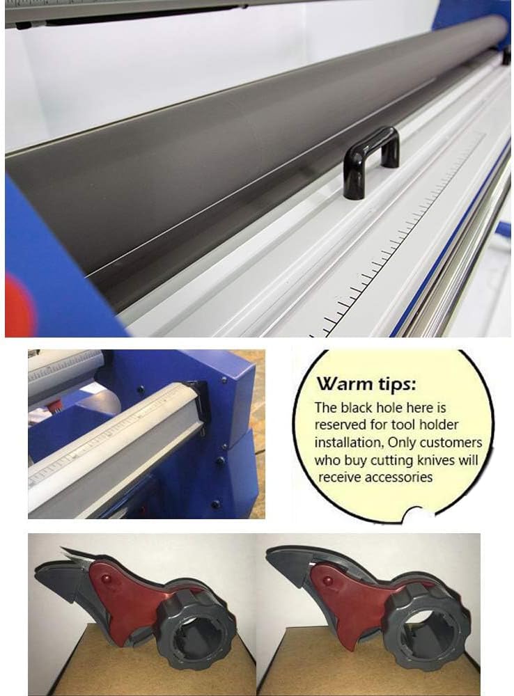 US Stock Wide Format Laminator 55in /63in Full-auto Wide Format Cold Laminator Machine Roll to Roll Large Format Laminating Machine with Trimmer (63 Inch, Without Trimmer)